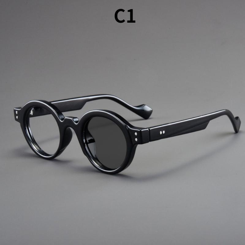 Women s eyeglasses, men s and women s retro thickened round frame glasses
