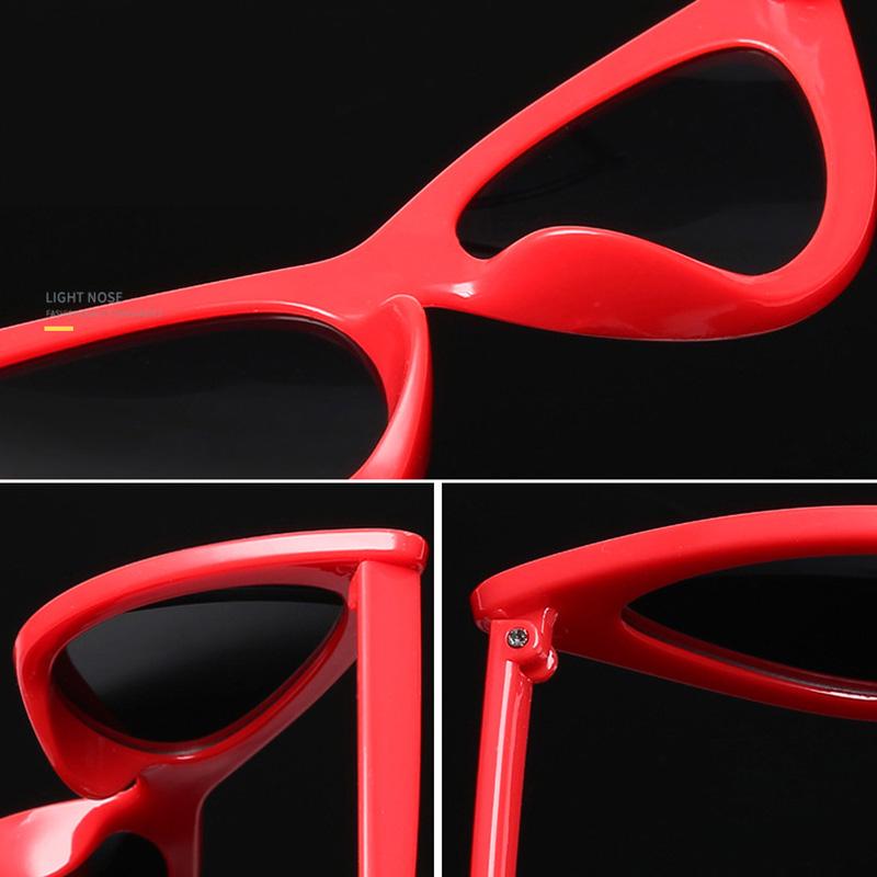 Women Vintage Cat Eye Triangle Sunglasses UV400 Retro Fashion Eyewear Glasses