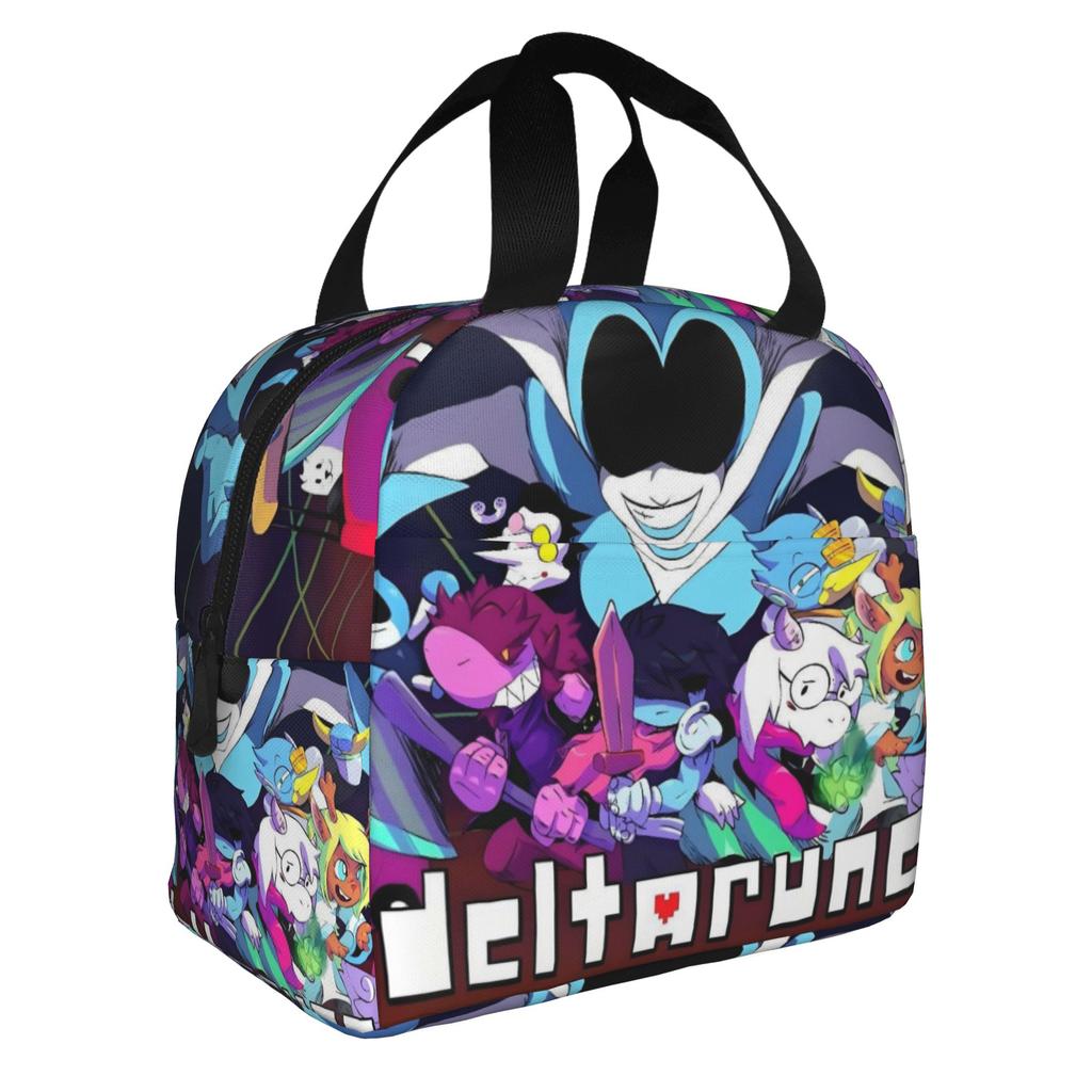 It's TV Time Computer Game Deltarune Insulated Lunch Bag for Women Resuable Thermal Cooler Lunch Box Office Work School