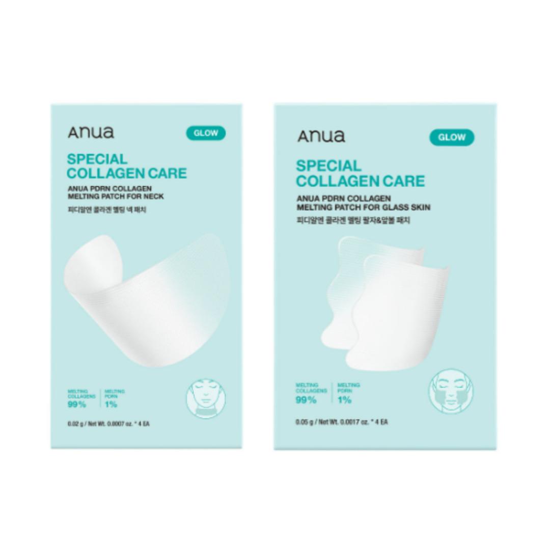 

[ANUA] PDRN Collagen Melting Glow Patch For Glass Skin 2types (Neck Patch / Cheek & Smile Line Patch) Neck Patch 4ea