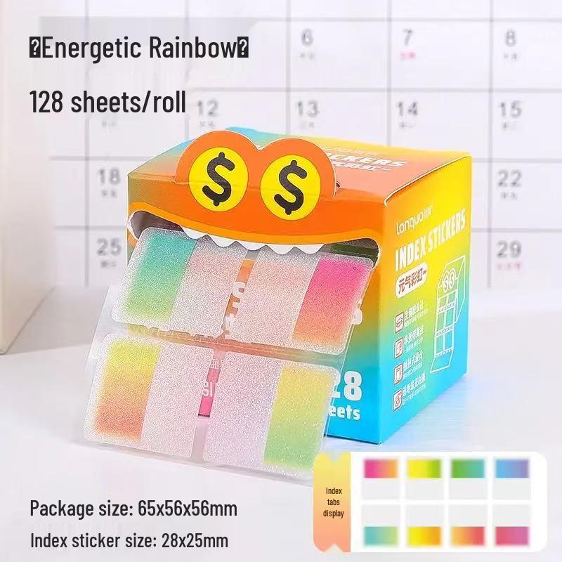 Pearlescent Transparent Sticky Notes - Removable Memo Pad for Students