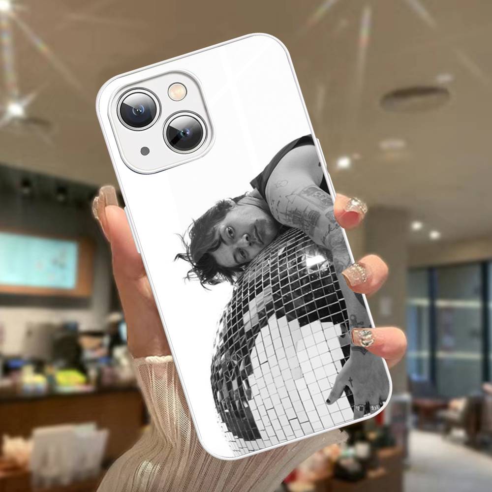 Hot H-Harrys Music Styles Tempered Glass For Iphone 14 13 12 11 Pro Mini XS MAX 14Plus X XS XR Cover