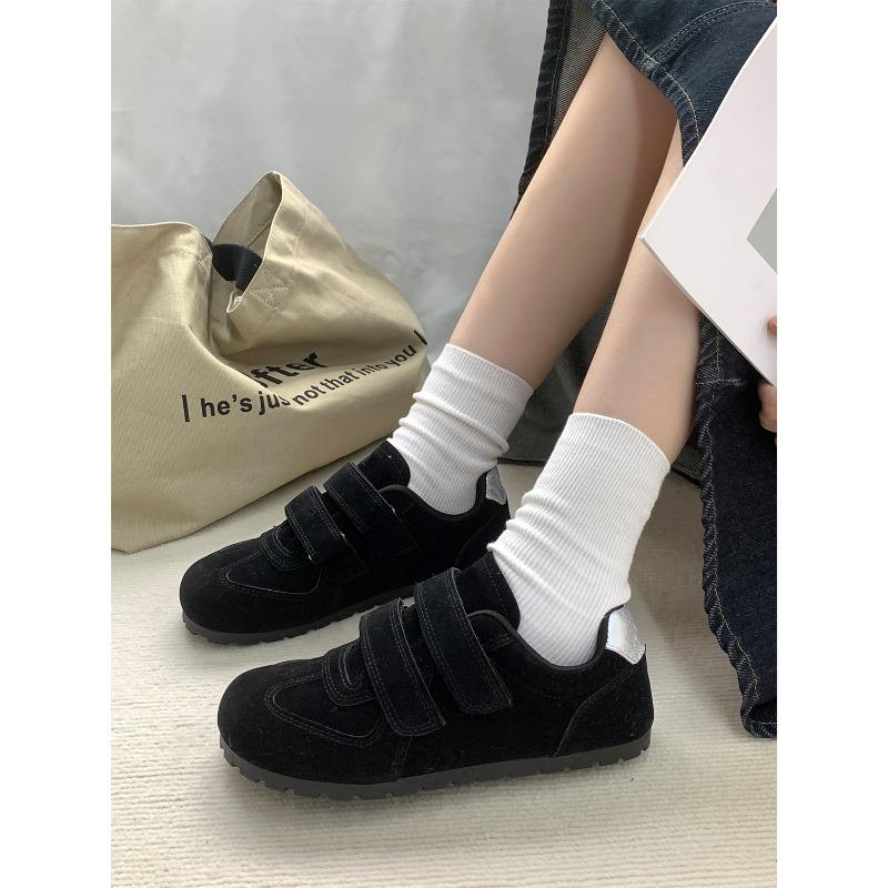 Autumn new casual shoes women's retro Velcro ugly cute big head shoes 3124