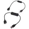USB Cable with Switches, 1-Pack USB Male to Female Extension Cord Inlines Rockeres On/Off Switches for Driving Recordering