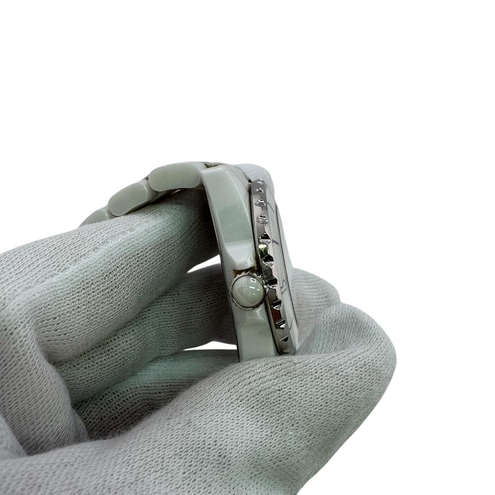 CHANEL Limited to 2000 Blue light Stainless Steel J12 H3826 Watches white Stainless Steel Women Used