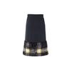 Nike Women's Sportswear NSW Plaid Faux Fur Midi Skirt Black DD4536-010