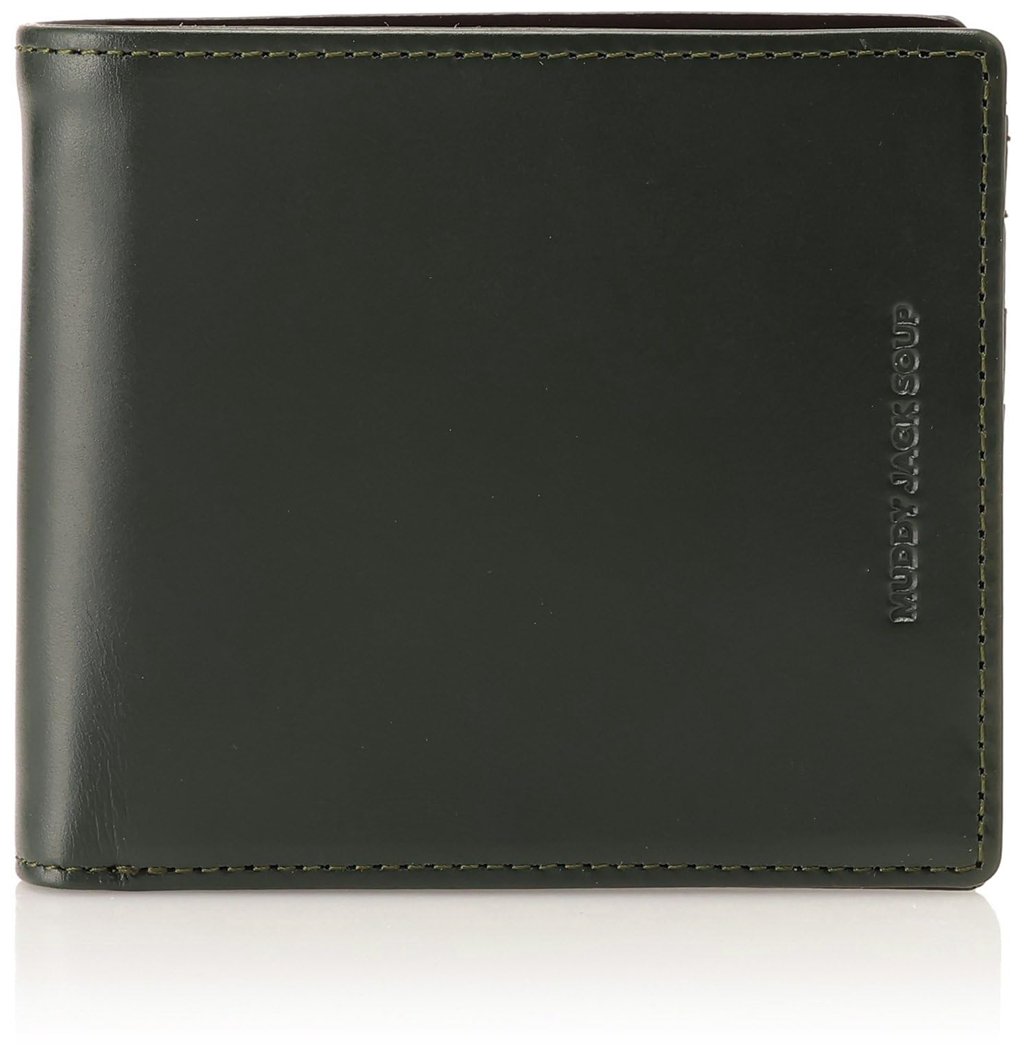 Грязный Джек Суп ТЕЛЯЧИЙ Кошелек-бифолд для мужчин и женщин, Маленький, Компактный, Тонкий, Натуральная Коровья Кожа, Нет. 76210 (зеленый)