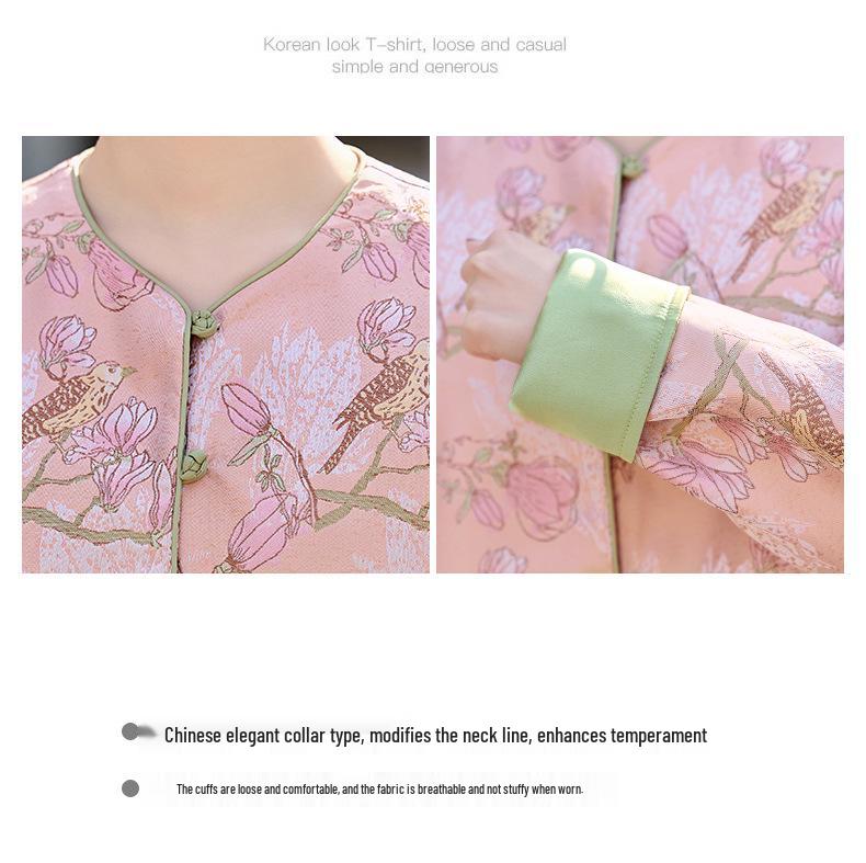 Women's Embroidered Chinese Style Coat - RX9205: Elegant Spring/Autumn Fashion 2025