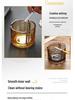 Large Glass Ashtray with Lid for Home, Office, Bar, or Restaurant