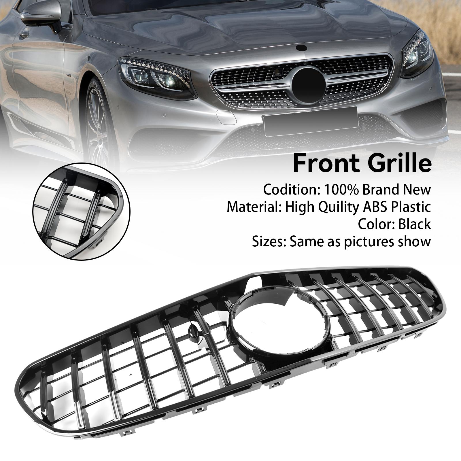 

Front Bumper Grille Grill Fit Mercedes Benz W217 S63 AMG 2015-2017 Pre-Facelift