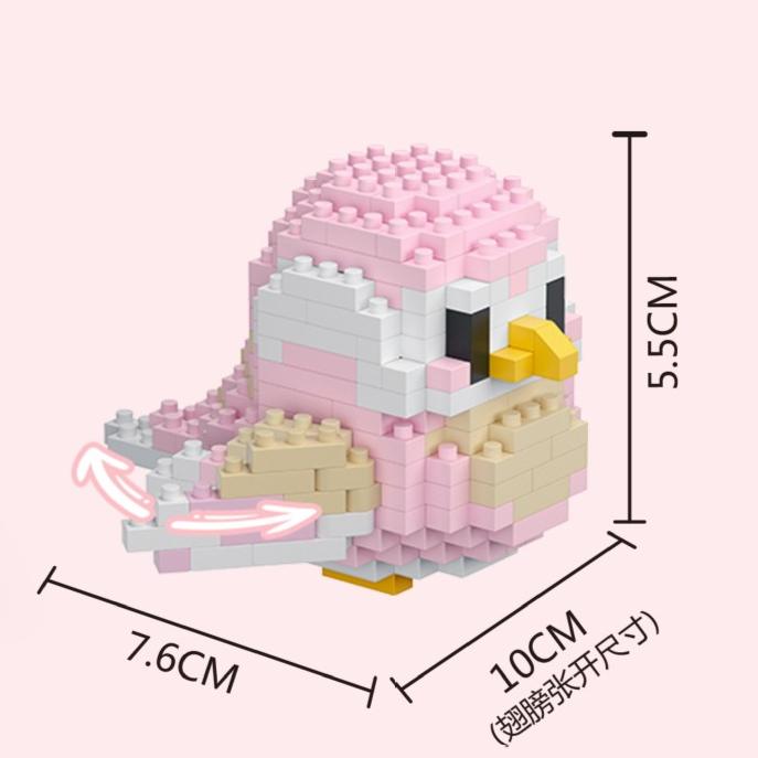 The Tiny Particle Parrot Cute Bird Series Of Building Blocks And Educational Toys Boys And Girls Children'S Day Gifts