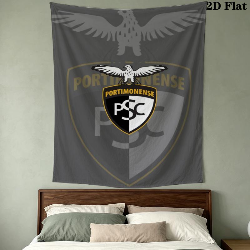 Tapeçaria de Parede do Portimonense SC Pendente de Parede Estético Manta de Tecido Impresso Tapeçarias Decorativas para Quarto Sala de Estar Decoração de Casa