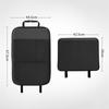 PU Leather Car Anti-kick Mat Car Seat Back Protector Cover Car Rear Seat Organizer with Storage Storage Bag Interior Accessories