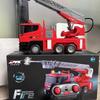 Remote Control Fire Truck Charging Sound And Light Water Spraying Lifting Cloud Ladder Rescue Project Car Children And Boy Gift