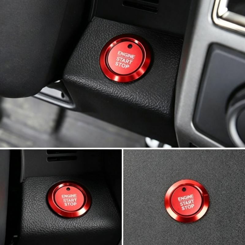 Dashboard Trim Rings, Climate Control Knob Trim Rings, Compatible for 2021-2024 Car F150 , 9 Piece Aluminum Knob Accent Set for Interior New