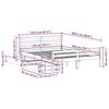 VidaXL Bed Frames Without Mattress 150x200 Cm Solid Pine Wood 3301612