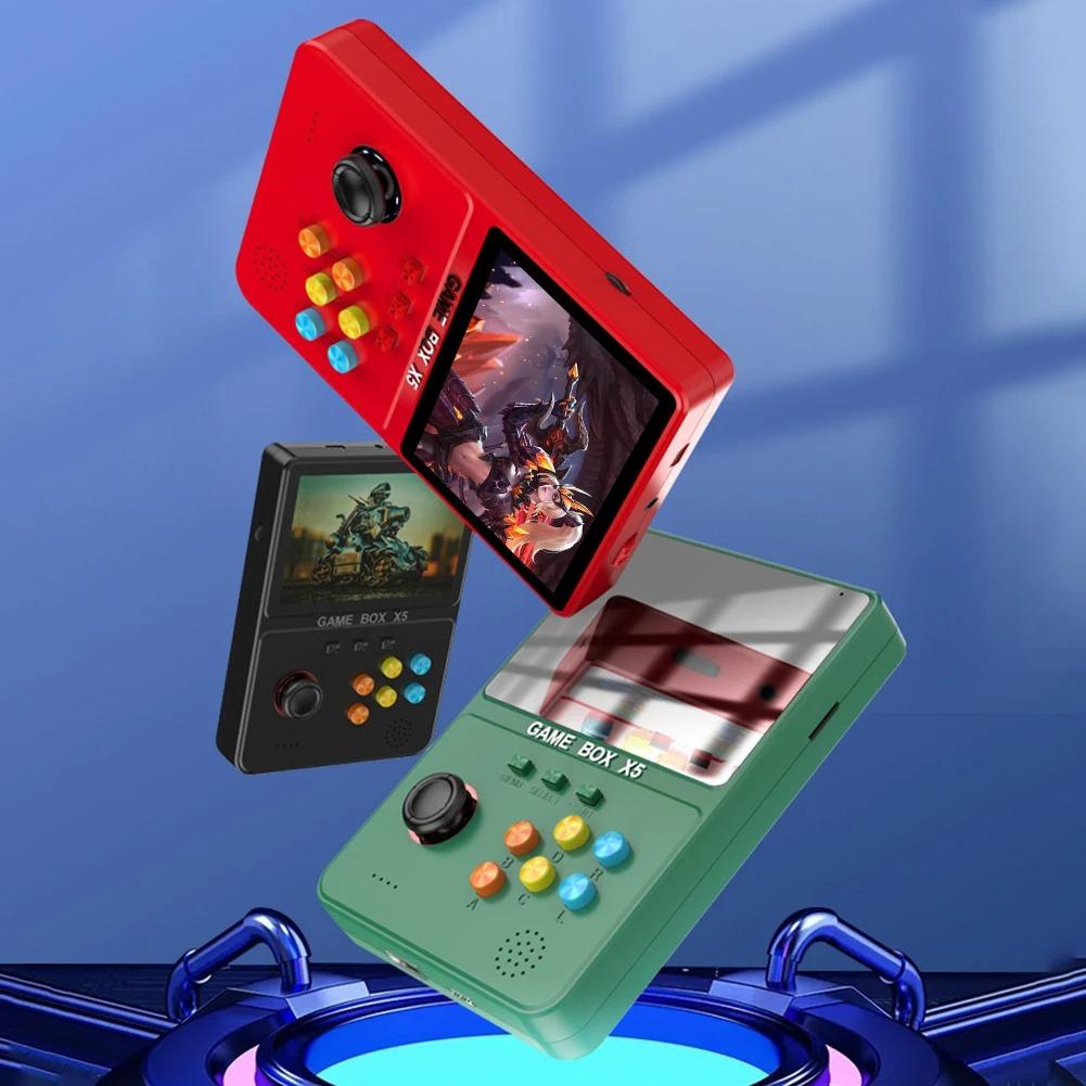 X5 Retro-Handheld-Spielkonsole, X5 Game Power Bank, tragbare Power Bank, 8000 mAh Kapazität, 4 Zoll, Soft Light-Farbbildschirm, über 10000 Spiele