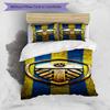 Fc Crest Design Printed Pattern Duvet Cover Set – includes 1 duvet cover and 2 matching pillowcases Bedroom decor Christmas gifts