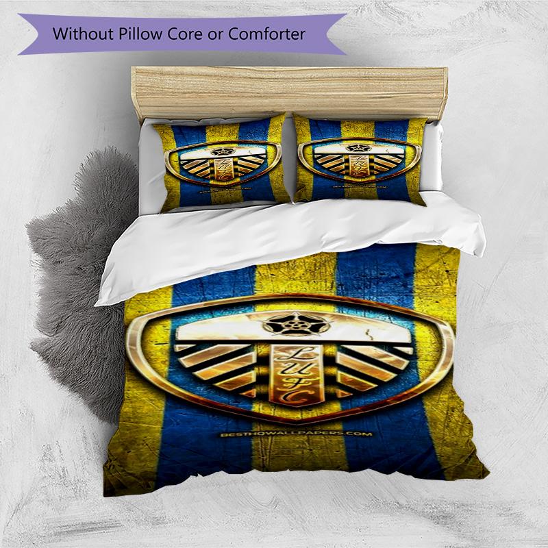 Fc Crest Design Printed Pattern Duvet Cover Set – includes 1 duvet cover and 2 matching pillowcases Bedroom decor Christmas gifts