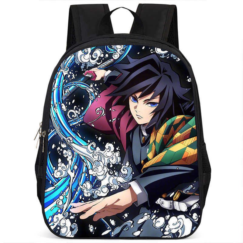 Japan cartoon comics Demon Slayer Pillar Training Arc Student Large Capacity School Style Backpack 7545
