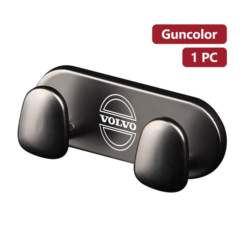 All Metal Car Hook Round Edge Wall Vehicle Sticker Hanger For Volvo XC60 XC90 S60 S80 V60 C70 S40 C30 V90 V60 C40 XC40 V70 JL9