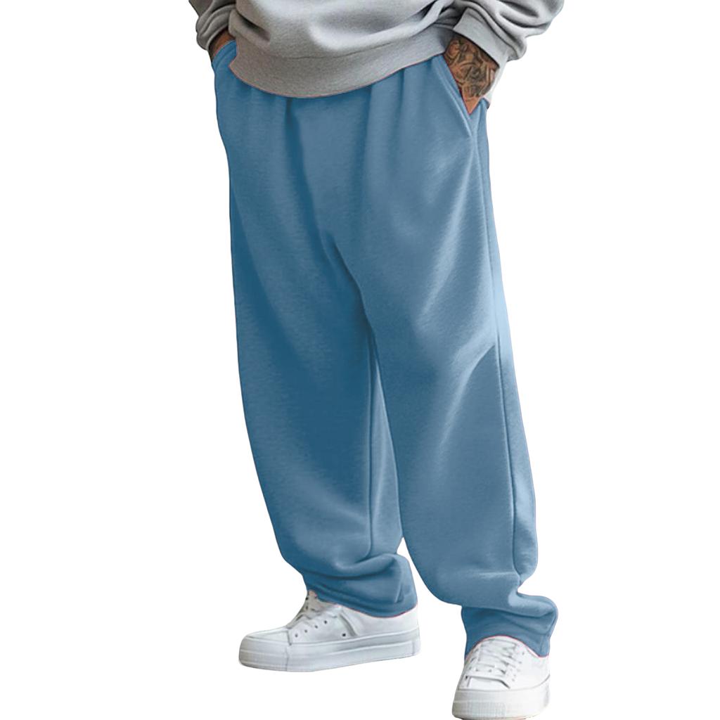 Men's Baggy Sweatpants Wide Leg Sweat Pants With Pockets