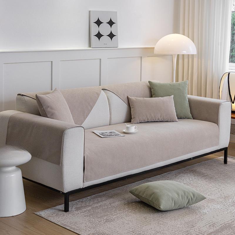 Chenille Sofakissen Nordisch Schlichtes Sofakissen Vier Jahreszeiten Universal Rutschfestes Kissen Moderner Modebezug