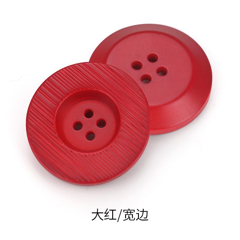 Farbige Harzknöpfe, Runde Vierlochknöpfe, Kleidung, Pullover, Trenchcoats, Anzüge, Mäntel, Einfarbige Deko-Accessoires, Accessoires