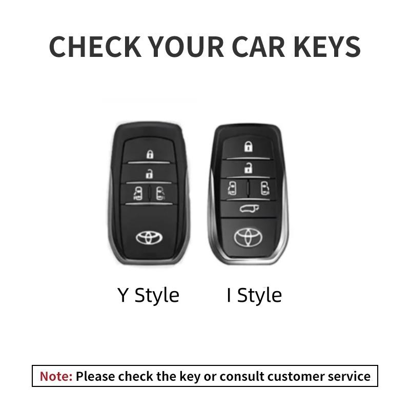 Leather Car Key Fob Case Cover Shell for Toyota Tacoma Fortuner Corolla Venza Grand Highlander RAV4 XSE Prime Land Cruiser Hilux