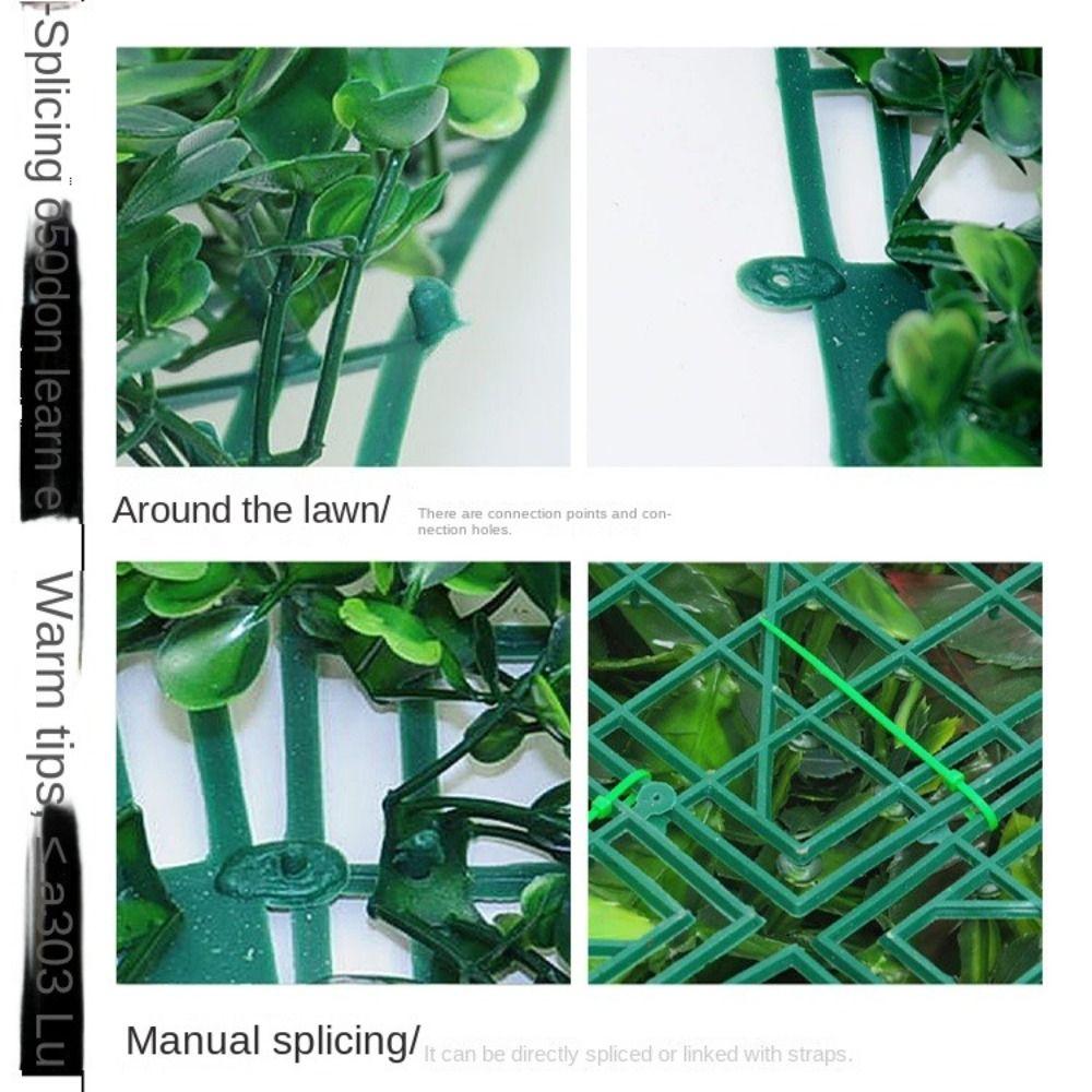 Durable Artificial Plant Wall Panel DIY Artificial Fern Grass  Background Wall Decoration