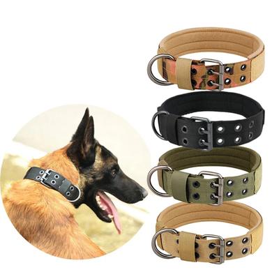 Neu, verstellbar und langlebig, dieses mittelgroße bis große taktische Nylon-Hundehalsband ist perfekt für mittelgroße und große Hunde.