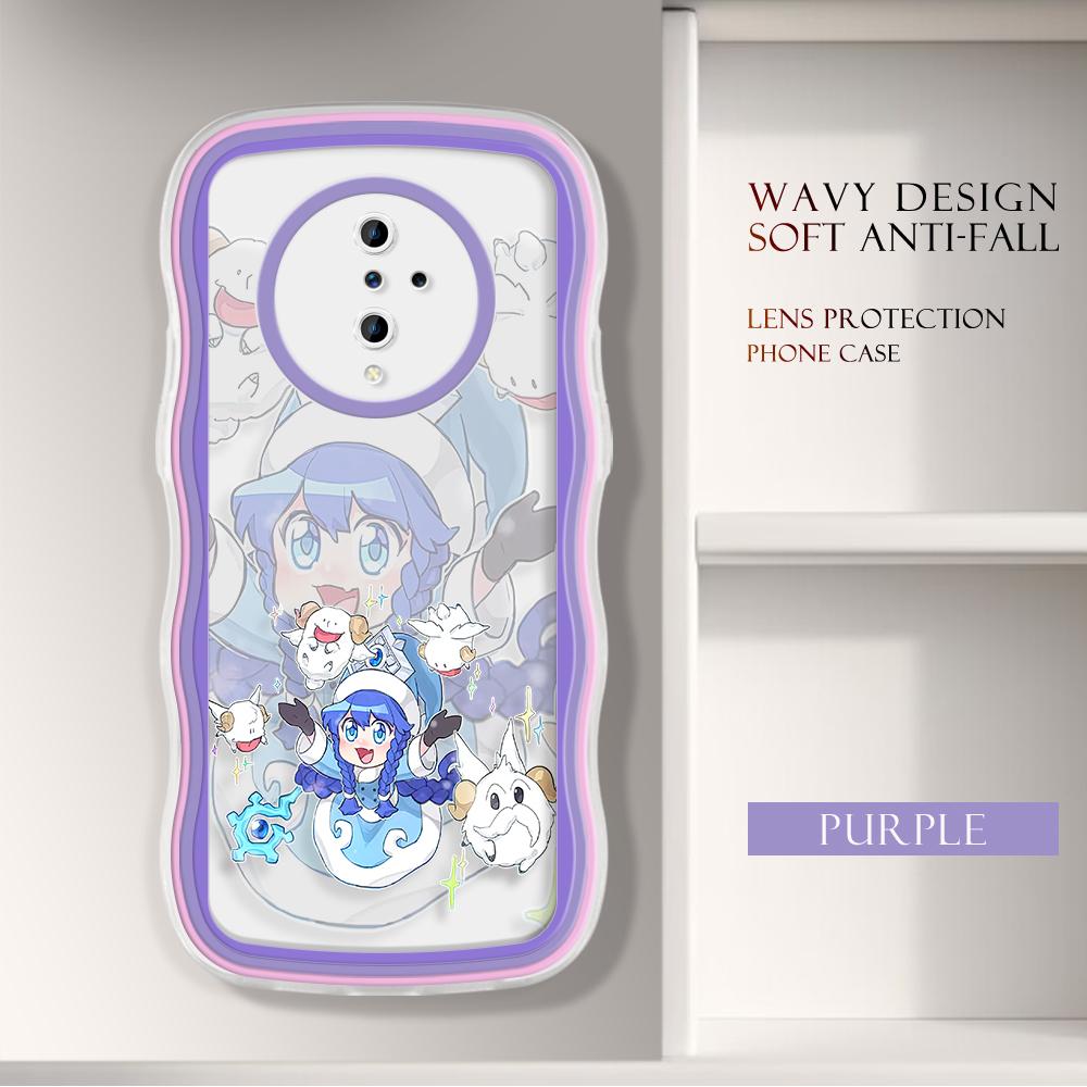 

Модный мягкий волнистый чехол для телефона с рисунком из мультфильма, защита камеры, противоударный чехол для мобильного телефона Vivo Vivo V27E
