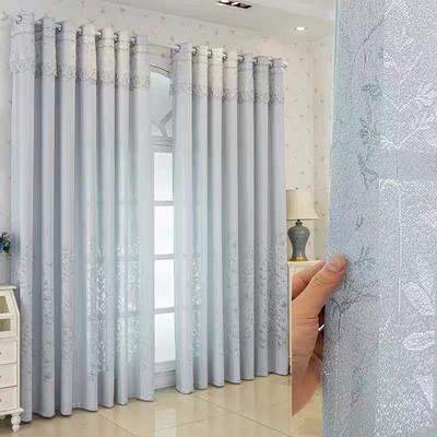Zasłona Półzaciemniająca Modny Wzór Liści Winorośli Wytłaczany Tiul Europejski Prosty Elegancki Romantyczny Trwały do Dekoracji Salonu