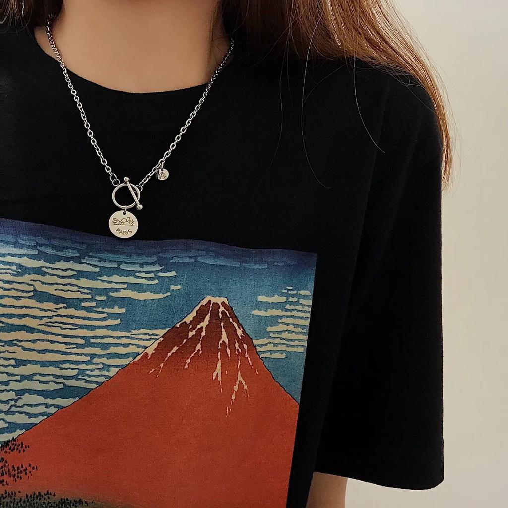 Hip Hop Thick Chain Necklace Female Tide Cold Wind Simple Versatile Collarbone Chain Male Not Cool