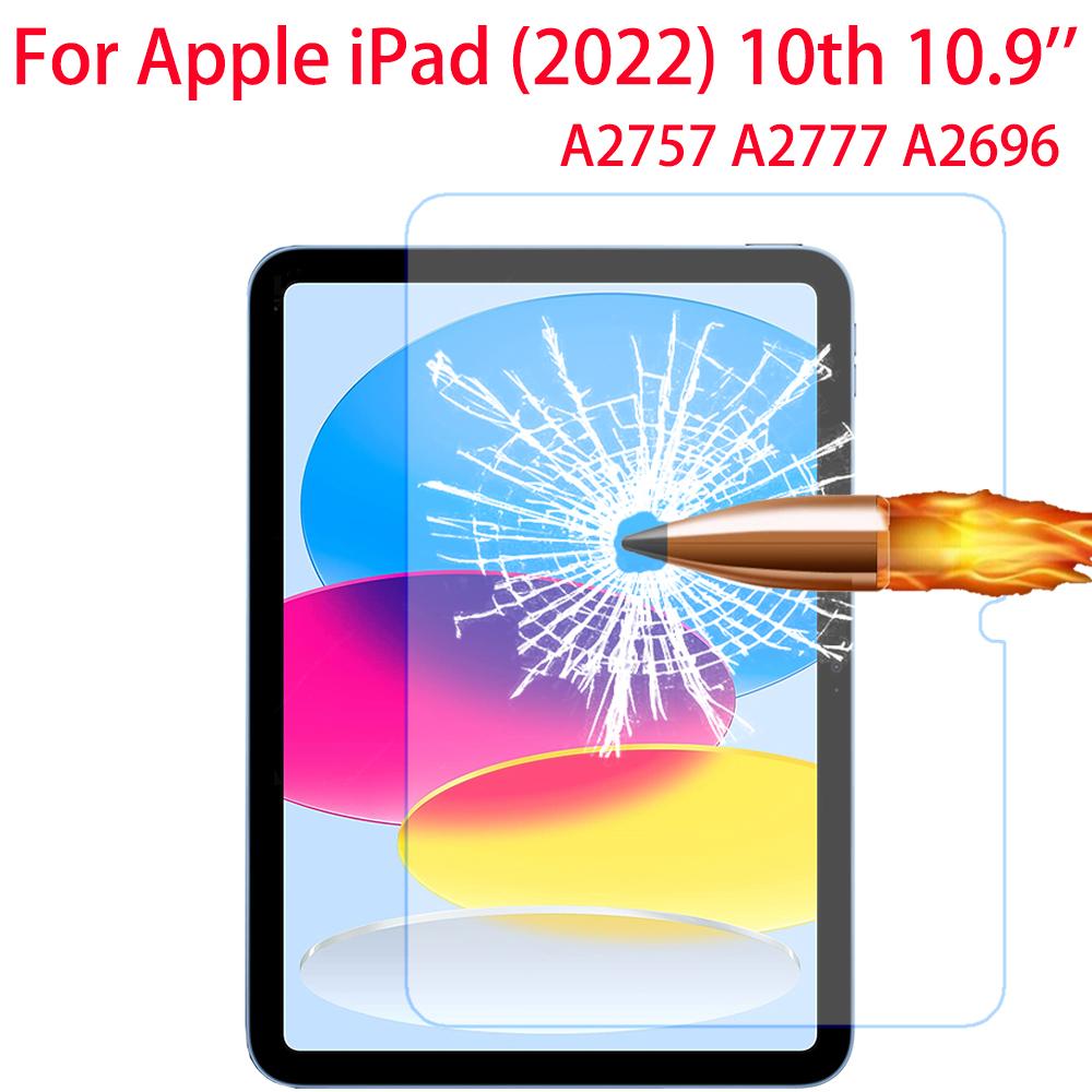 

9H закаленное стекло для Apple iPad 10-го поколения 10,9 дюйма 2024 A2757 A2777 A2696 Защитная пленка для экрана для iPad 10-го поколения 10,9 Защитная пленка