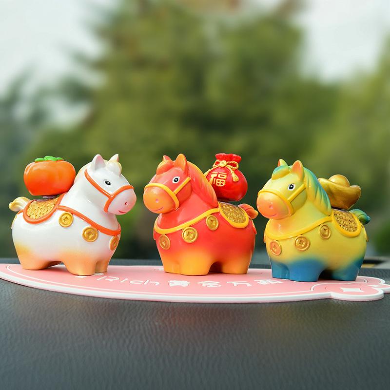 Little Pony Fufu Resin Figurine - Creative Car Console Decoration