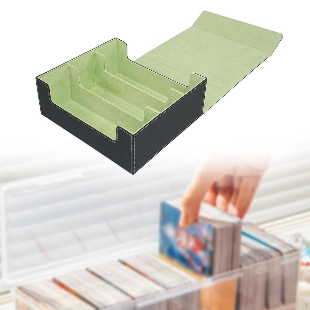Card Deck Storage Box for Collectible Game Cards and Sports