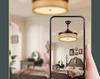 2025 Modern Bedroom Ceiling Fan Light: Silent Wabi-Sabi Design with Variable Speed and Invisible Blades.