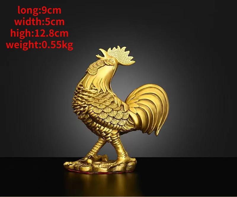 Copper Animal Chicken Ornament Zodiac Rooster Home Living Room Bedroom Office Sculptures