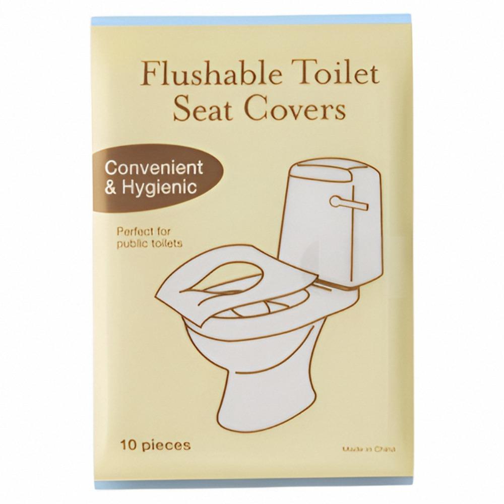 

10 шт. Портативные одноразовые чехлы на сиденье унитаза Водонепроницаемая подушка для сиденья унитаза Общественный туалет 10PCs 1bag