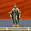 Brass God Statue Handmade Vintage Craft Figurine Retro Ornament For Home Living Room Art Decor Small Copper Collectible Statue