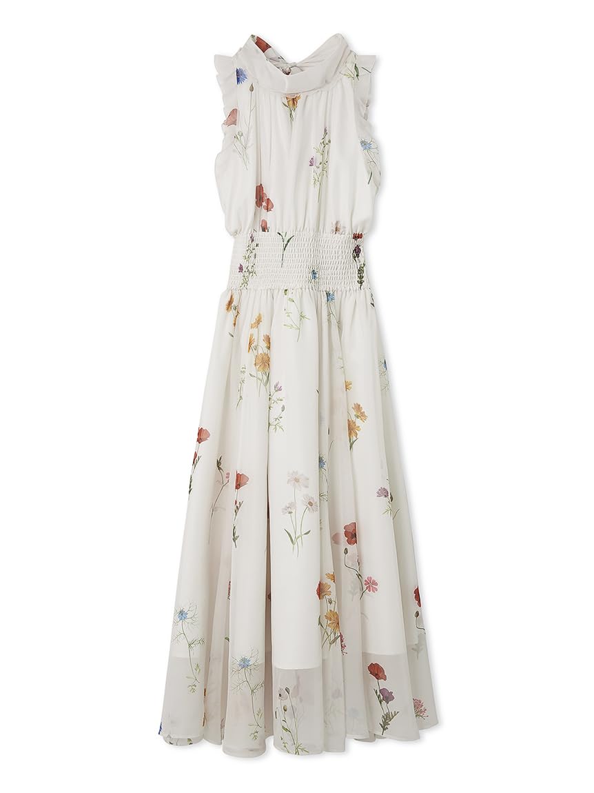 

Sustainability American shirring dress SWFO252071 FLOWER [Snidel] Women s