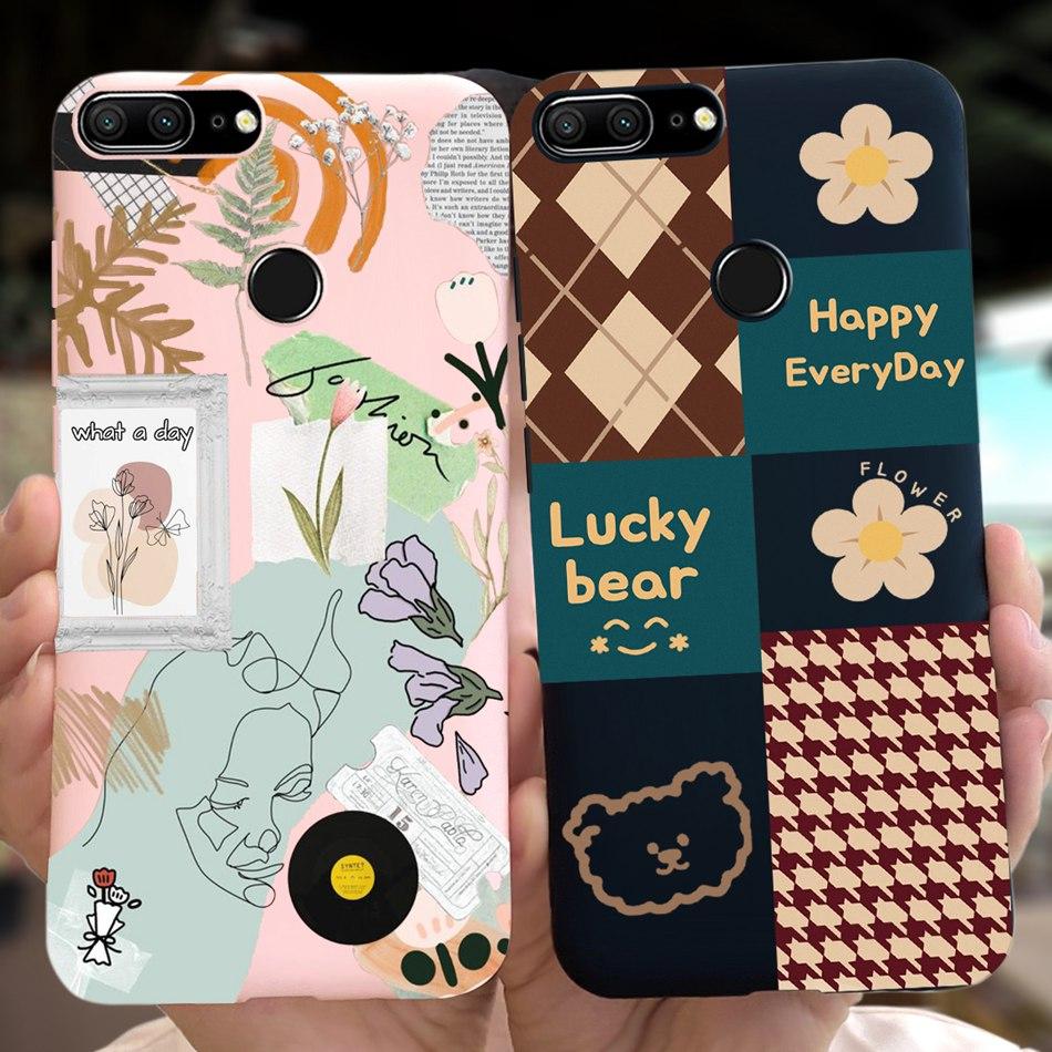 Cute Cartoon Phone Case For Honor 9 Lite LLD-L21 Candy Color Soft Silicone Back Cover For Honor 9 STF-L09 Funda Honor9 9Lite