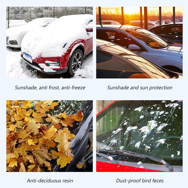 SEAMETAL Car Windshield Sunshade with Strong Magnets for Heat Insulation Uv Auto Window for Sun