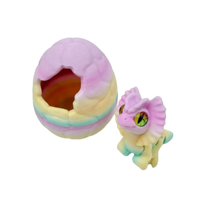 Creative 3D Printed Cracked Dinosaur Eggs Triceratops for Novelty Decoration