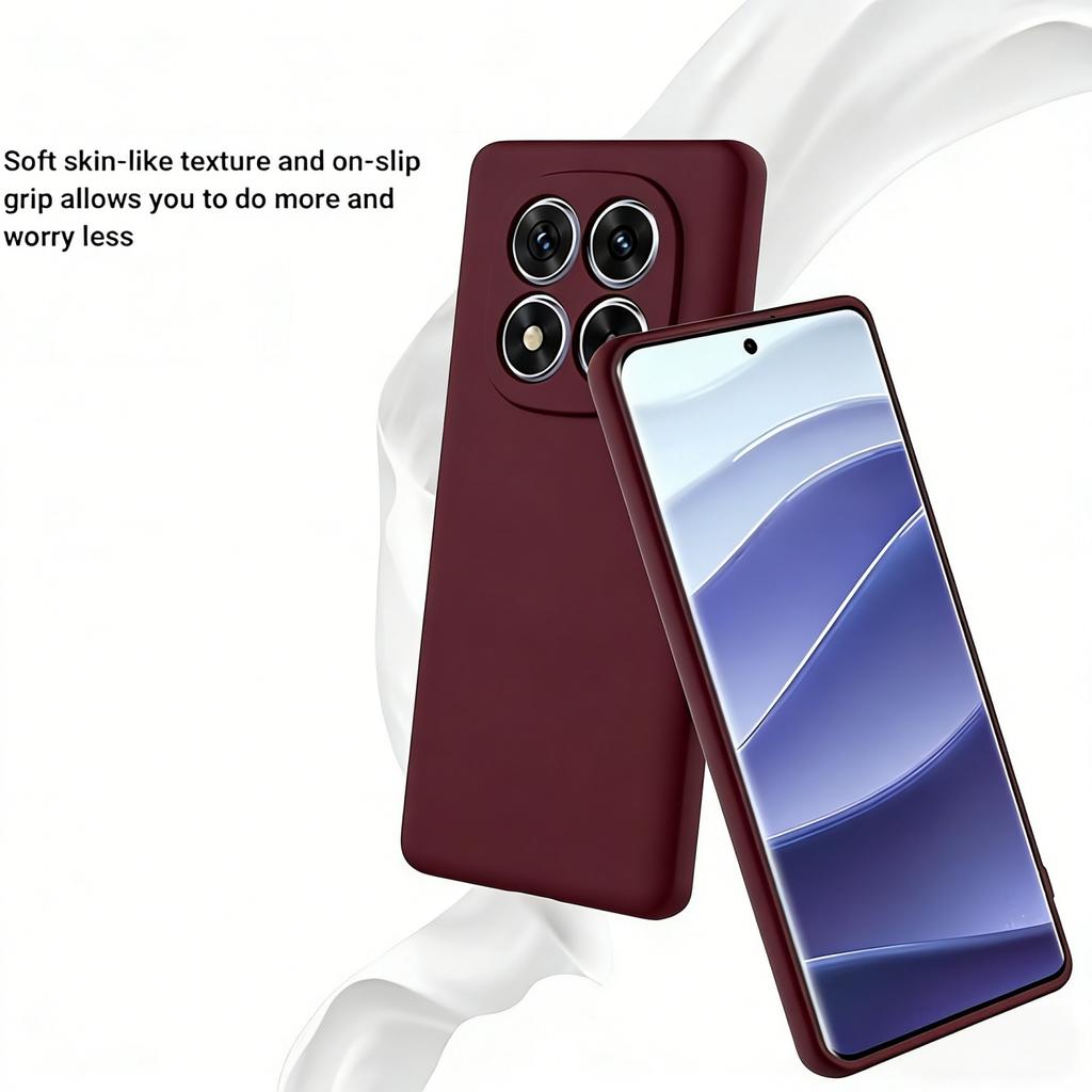 Fashion Solid Colour Shockproof Protective Liquid Silicone Phone Case For Redmi Note 15 14 13 PRO Plus 4G 5G