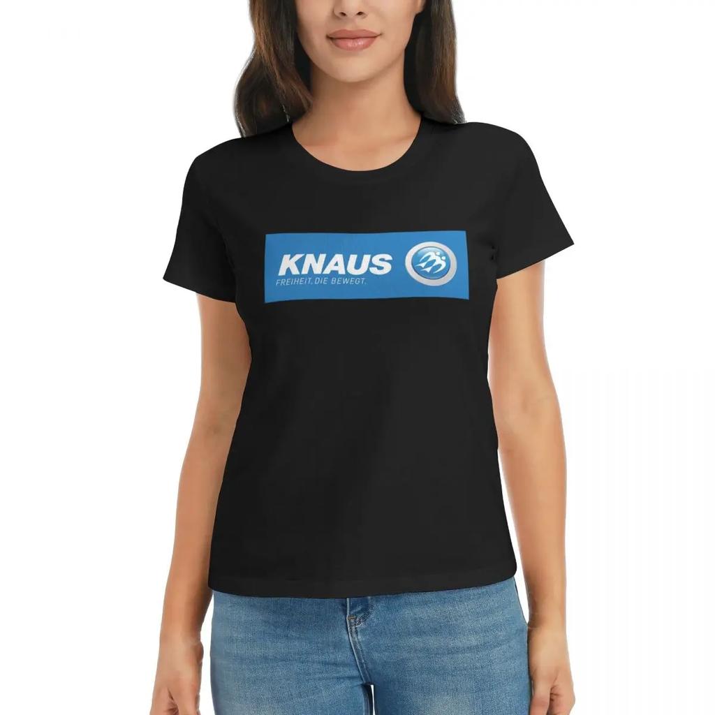 Women TShirt Knaus Caravan Summer Short Sleeve Tees ONeck Cotton T Shirts Clothes Tops Streetwear