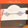 Cat Eye Floral Charm Necklace With Zircon Accents For Womens Stylish Gift