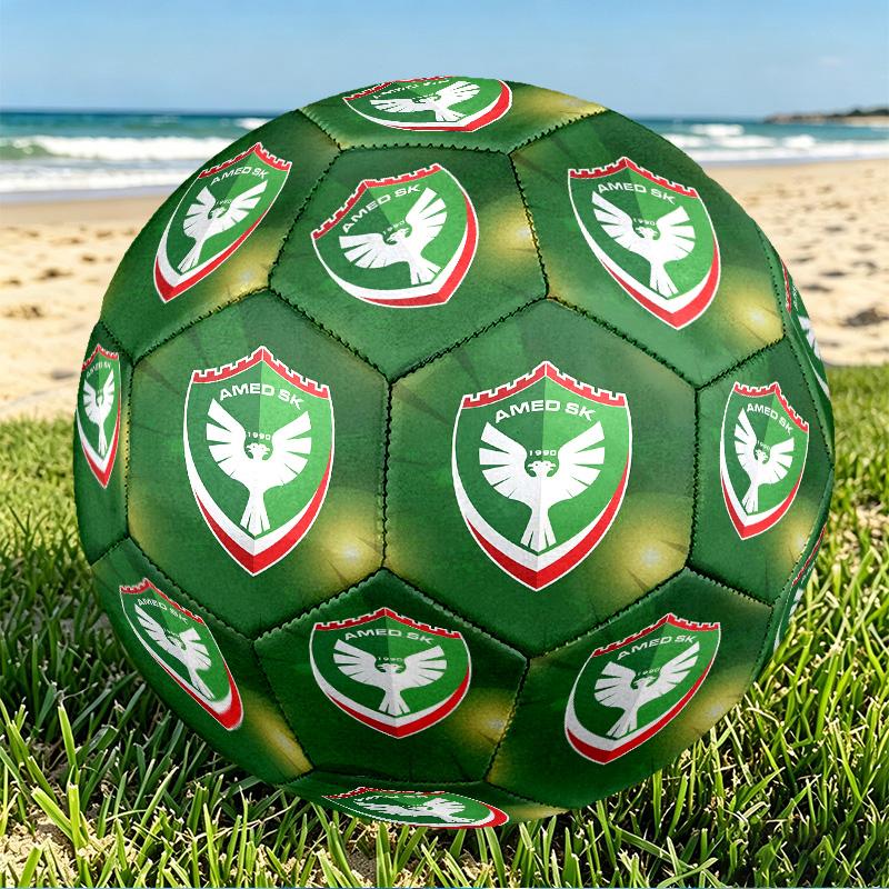 Amed SK Print Größe 5 Fußball, PU Abriebfester Fußball für Spieltraining und tägliches Üben, Geburtstagsgeschenk für Fußballfans