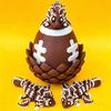 3D Printed Dragon Egg Ornament Toy with Dragon Figurine Inside, Sports Ball Inspired Fidget Toy, Stress Relief Dragon Statue for Kids Adults Home